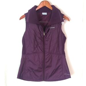 Columbia Omni-Shield Mix It Around II Deep Purple Quilted Vest Size Small